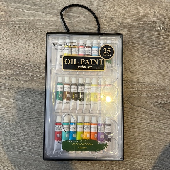 Wonder & Weiss Art 25 Piece Oil Paint Set With Pallet Poshmark